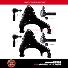 For 1999-04 Xterra & Frontier 6pcs Front Lower Control Arms Inner Outer Tie Rods
