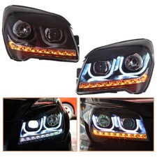 For Kia Sportage Headlamps 2007-2012 Hid Projector Led Drl Replace Oem Halogen