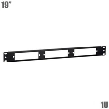 1U 19" Blank Rack Mount Fiber Optic Optical Patch Panel For 3LGX Cassettes Steel
