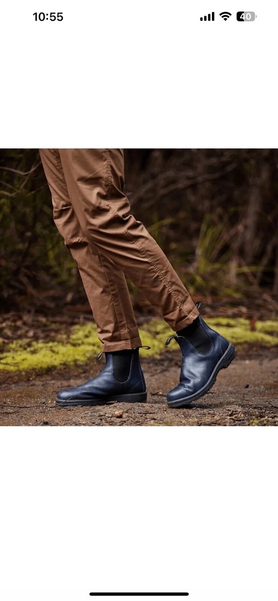 Blundstone Classic Chelsea 550 Boot 2246 Navy Leather Mens US 9.5