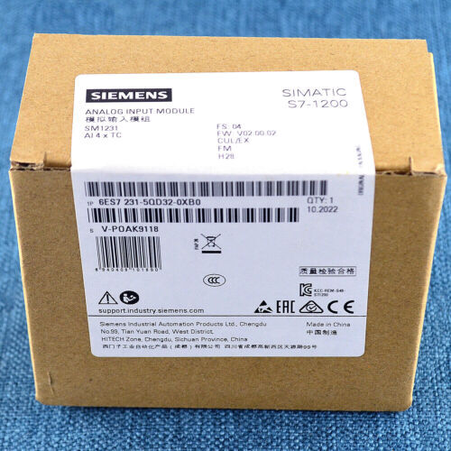 NEW Siemens 6ES7231-5QD32-0XB0 Simatic 6ES72315QD320XB0 Analog Input Module