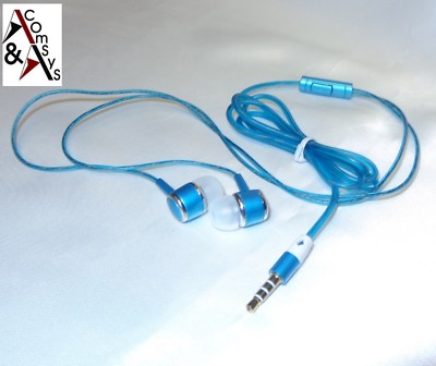 3.5mm Kopfhörer In-Ear Ohrhörer Ohrstöpsel MP3 Stereo Gold Kontakte #Bl