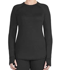 Climate Right Cuddl Duds Stretch Long Sleeve Crew Compression Base Layer XS