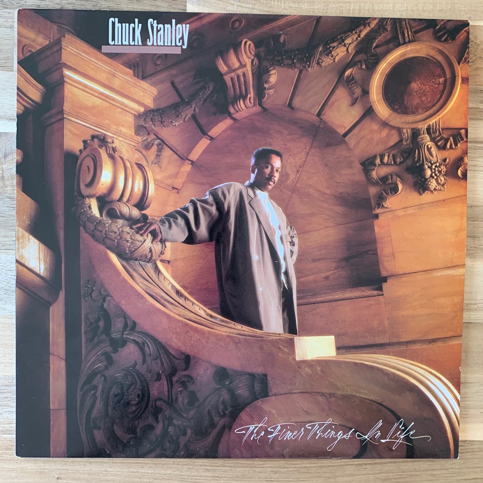 Chuck Stanley ‎– The Finer Things In Life - 1987 Vinyl LP - Very Good (VG+/VG+)