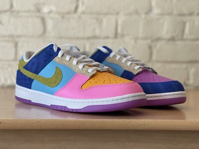 Nike Dunk Low Retro ID By Basketball What The Multicolor Men Size