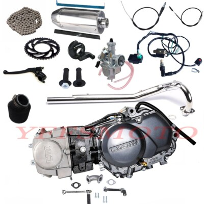 #ad Lifan 125cc Kick Start Engine Motor Carby Clutch Cable Full Kit for CT70 XR50 CL $568.78