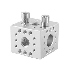 Aluminum 3-Axis Counterweight Balance Block for Astronomical Telescope Silver