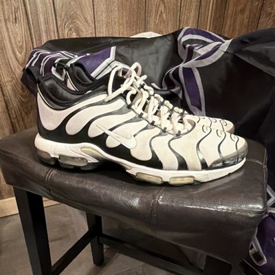 Nike Air Max Plus TN Low-Top White Black Mesh Lace Up Sneakers Men's