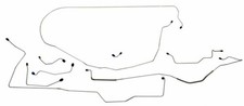 Fits 1967 Ford Mustang Complete Brake Line Set V8 Power Disc MBLK18