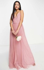 ASOS Womens Pink Maxi Dress RRP £78