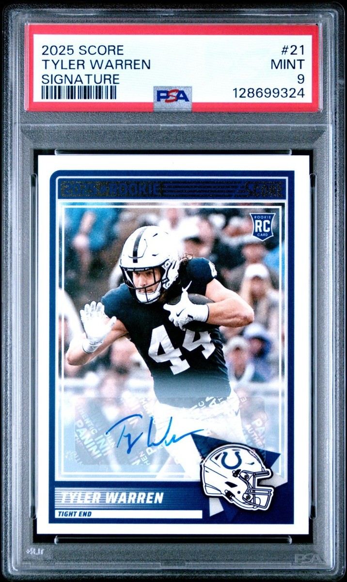 Tyler Warren HYDRODYNAMIC（サイン、シリアルNO入） 2025 Score - Rookies Tyler Warren #21 Signatures (AU, RC) for sale