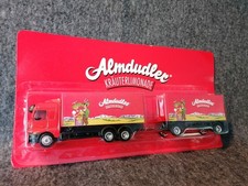Almdudler Werbetruck 1:87 - Mercedes Benz Actros Hängerzug - OVP Kräuterlimonade