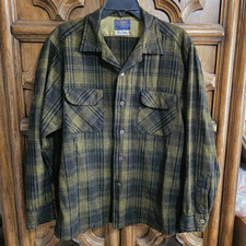 Vintage Trashed Pendleton Wool Button Down Ol...