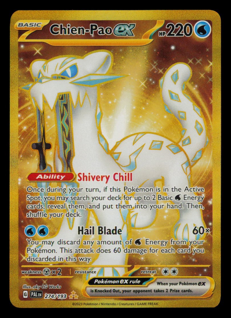 Chien-Pao ex 274/193 Hyper Rare Paldea Evolved Pokemon Near Mint
