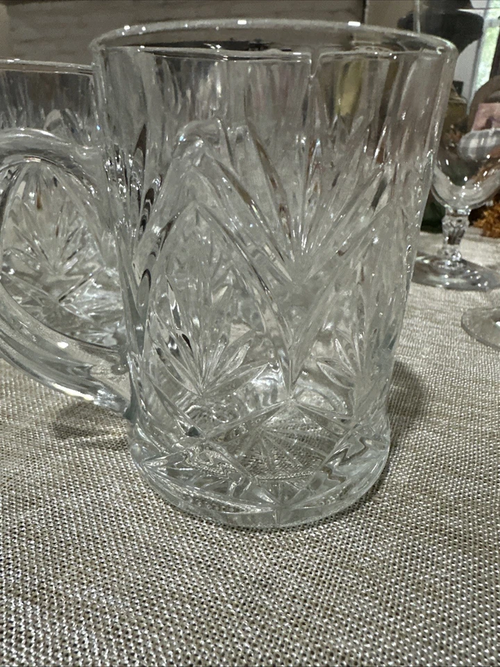 Набор из 6 прозрачных стеклянных чашек/кружек Anchor Hocking дизайн ананаса 10 унций - Изображение 2 из 4