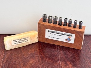 Fly Rod Building Ferrule Station Cutter Set 9/64–16/64 The Fly & Rod Room w Bloc