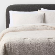 Full/Queen Boucle Comforter Set Ivory - Threshold