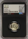 1938 Mercury Dime NGC MS67 FB Full Bands Vaultbox Horizon 2025 10c