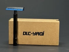 YAQI Black Blue Tachi Aluminum Shaving One Blade Single Edge Safety Razor 2476-B