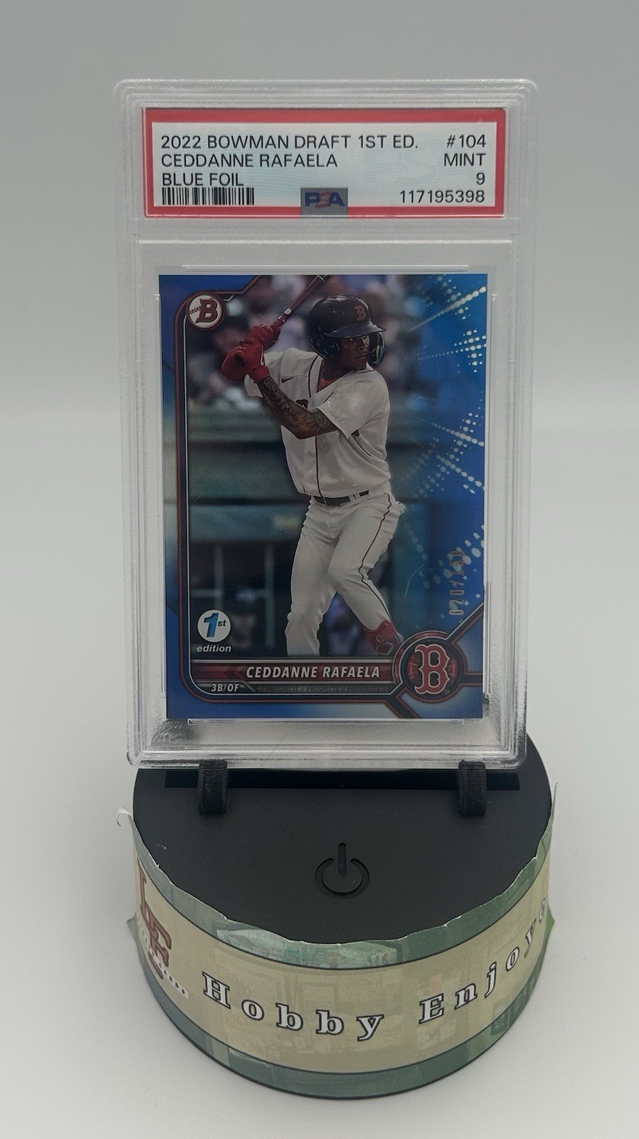 2022 Bowman 1st Edition BPPF61 Ceddanne Rafaela Blue Foil /150 - PSA 10 1st RC