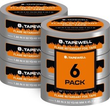 Heavy Duty Aluminum Foil Tape, Perfect for HVAC Tape, Dryer Vent -2... Fast Ship