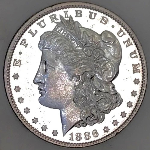 1886 O MORGAN DOLLAR ULTRA PROOF LIKE! DEEP LIQUID MIRRORS! RARE ! NR #64640