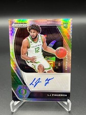 LJ Figueroa Hyper RC AUTO !!! 2021-22 Panini Prizm Draft picks #DP-LJF