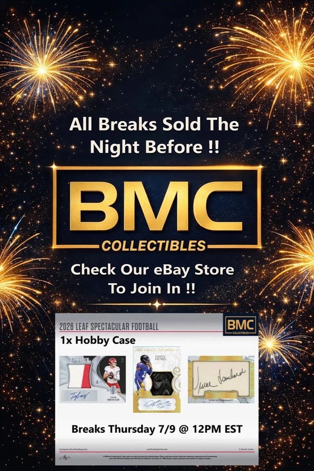 BMC Collectibles Pre-Sold Breaks 7/9