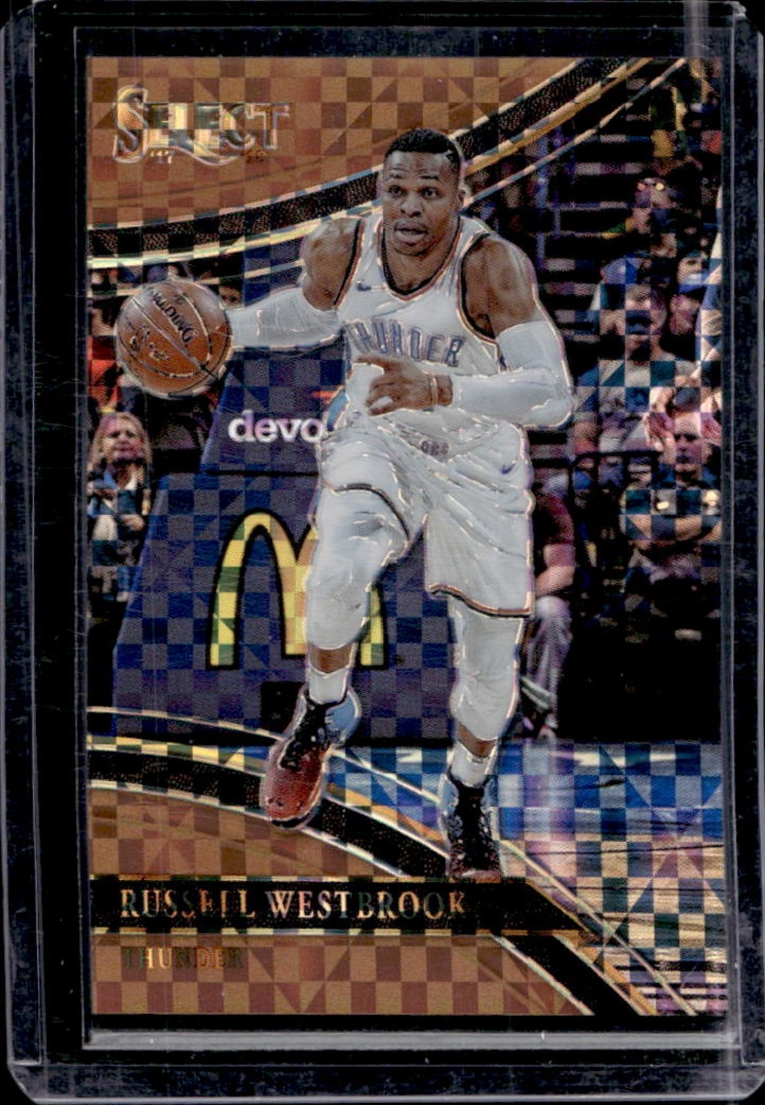 2017-18 Select Russell Westbrook Copper Prizm Courtside #8/49 Thunder