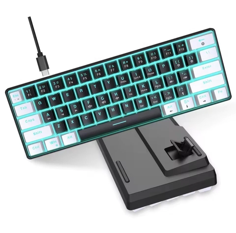 Mechanische Tastatur61-Tasten-Gaming-Tastatur HXSJ V9OO - Bild 3 von 4