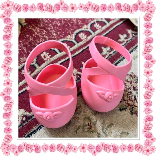 Cute Vintage Cabbage Patch Kids Girl Pink Ballerina Pumps Shoes Jakks Doll