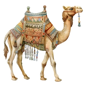 Camel Eqypt Ancient Pyramids Self Adhesive Vinyl Sticker