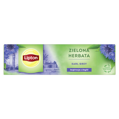 5063270105450 Lipton Earl Grey Green 20tb LIPTON TEAS AND INFUSIONS POLAND Sp. z