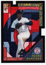 2000 TOPPS GALLERY PEDRO MARTINEZ GALLERY OF HEROES STAINED GLASS INSERT #GH3