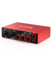 Audio Interface, 2X2 24-bit/192kHz Interface for High-Fidelity, Studio Qualit...