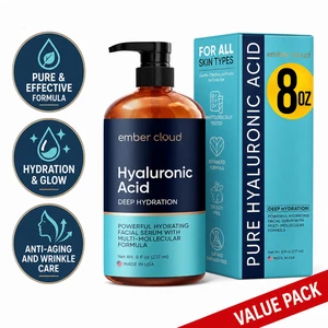 Ember Cloud Acide hyaluronique Sérum visage Anti-vieillissement rides Lifting Hydratation 8oz