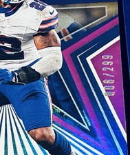 5 Card Ray Davis Bills Rookie Lot - Rare Patch #d 006/299