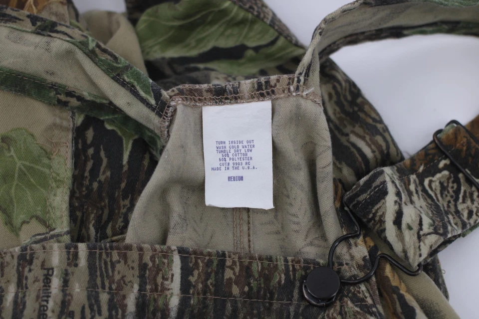 Liberty Real Tree Overalls Cut off Shorts Medium Camo Bib Hunting Adjustable - Image 3 of 4