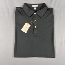 Peter Millar Golf Shirt Polo CS Summer Comfort XL Black Polyester MSRP 105