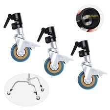 Photography C Stand Wheels 25mm: Heavy Duty C Stand with Boom Arm Wheel Base,...
