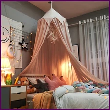 Hung Dome Mosquito Net for Baby Children Crib Bed Tent Girls Kids Bedding Living
