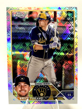 Brice Turang ROOKIE - 2023 Topps Chrome Logofractor Edition #170 Brewers