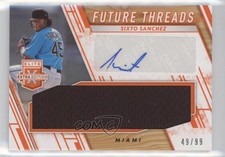 2019 Panini Elite Extra Edition Orange 49/99 Sixto Sanchez #FTS-SS Auto v1x