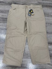 NWT Carhartt FR Pants Mens 48x30 Khaki Flame Resistant Original Fit CAT2 2112