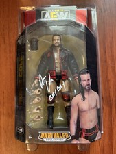 AEW Adam Cole Signed Target Exclusive Wrestling Figure auto W/ COA & protector 