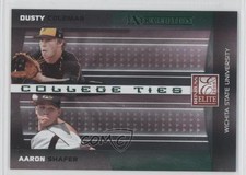 2008 Donruss Elite Extra Edition Green 1147/1500 Aaron Shafer Dusty Coleman 0a1