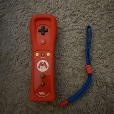 Nintendo Wii Motion Plus Remote Wiimote Controller OEM Mario Limited Edition Red
