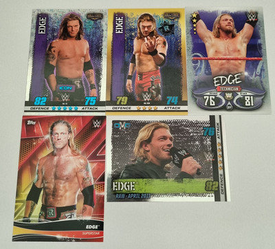 AEW NXT WWE Wrestling Performer Superstar 5 Card Lot B - Edge / Adam Copeland