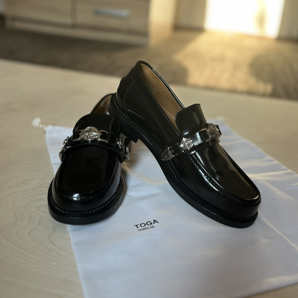 4*2様 【EXCLUSIVE】TOGA VIRILIS l bangl Toga Virilis metal loafers | eBay