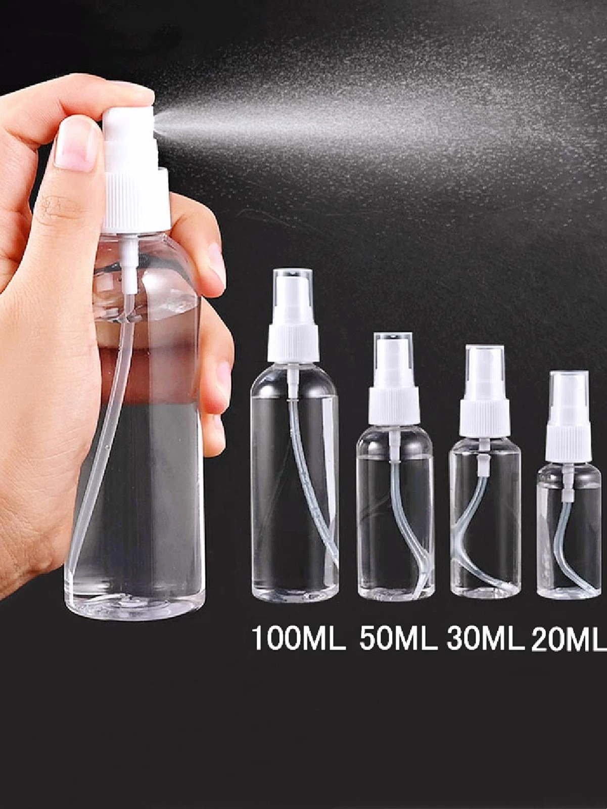 Continuous spray bottle mist items